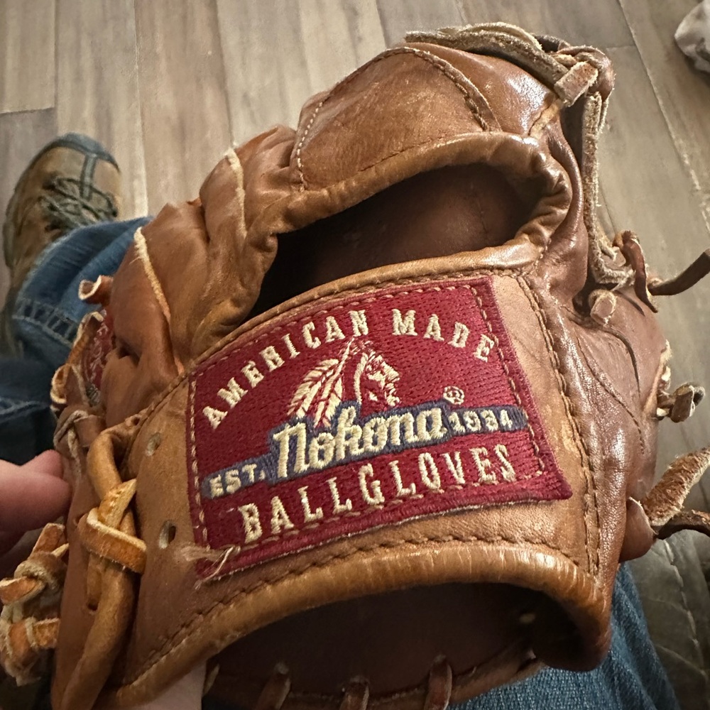 Alia Brown Leather Baseball Glove